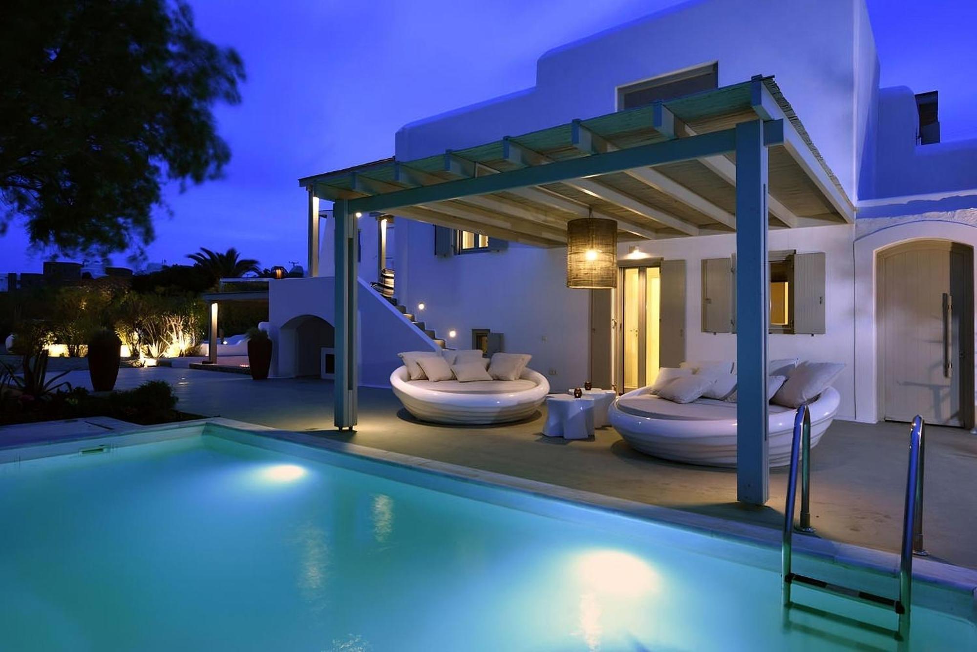 Villa Dafni 4Bed With Pool In Kalafatis Spilia Mykonos Town المظهر الخارجي الصورة